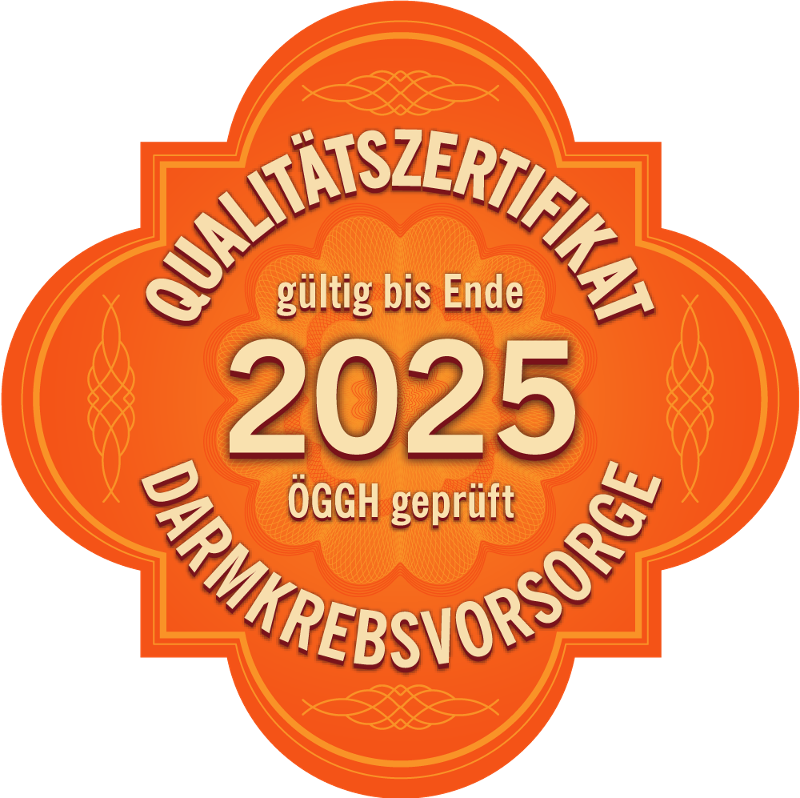 Qualitätszertifikat Darmkrebsvorsorge - gültig bis Ende 2023 (ÖGGH geprüft)