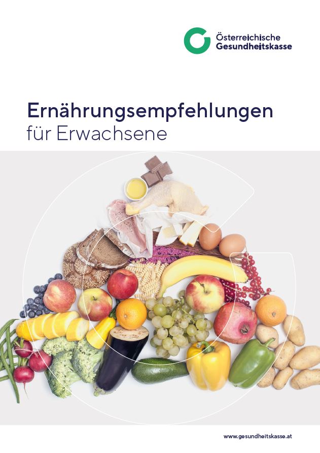 Ernährungsempfehlungen für Erwachsene-Folder-Titelseite