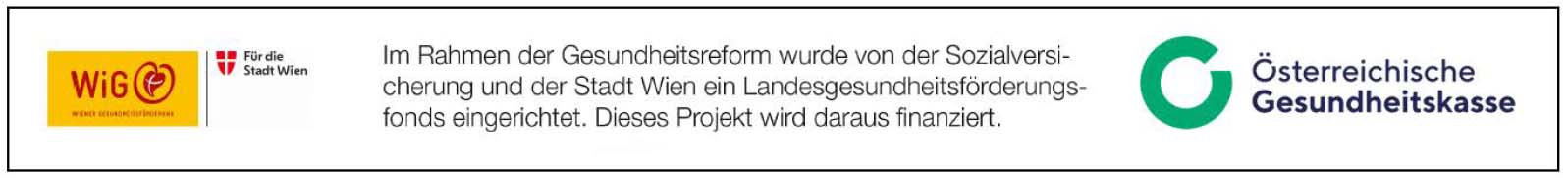 Hinweis, dass dieses Projekt aus dem Landesgesundheitsfonds finanziert wurde.