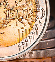 Detailansicht einer Euromünze, Foto: Ivan Marc/Shutterstock.com