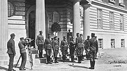 Eröffnung des Heeresspitals Wien XIV im Jahr 1934 durch Fürst Schönburg-Hartenstein (c) Medizinische Universität Wien