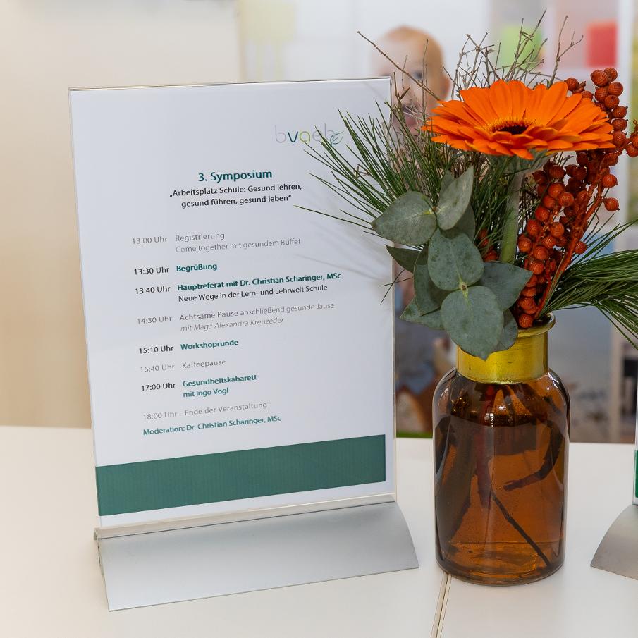 Mehr Informationen zum Thema: 3. Symposium "Gesunder Arbeitsplatz Schule" in Salzburg