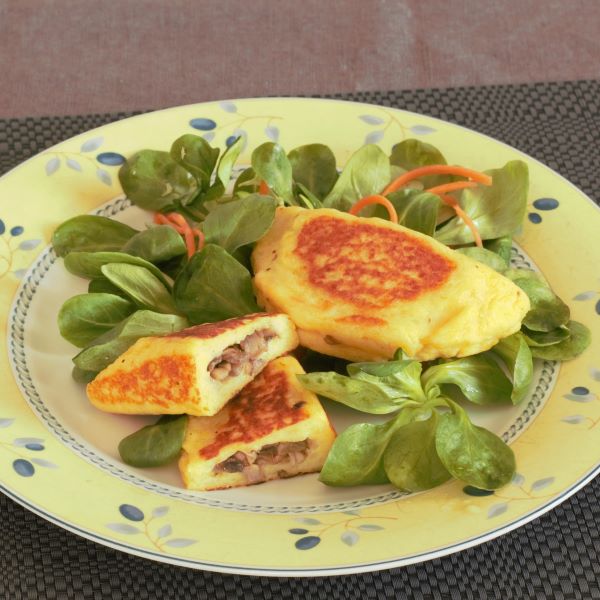 Mehr Informationen zum Thema: Erdäpfeltascherl mit Champignonfülle